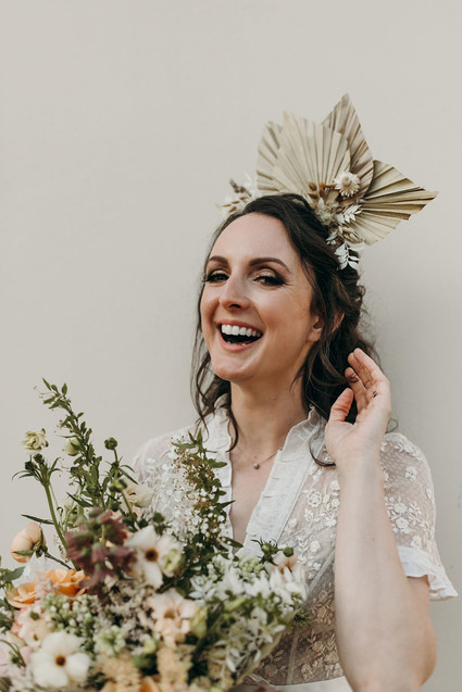 Unique bridal headpiece
