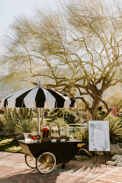 Luxe pink Palm Springs wedding at The Pond Estate