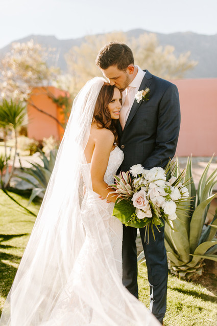 Luxe pink Palm Springs wedding at The Pond Estate