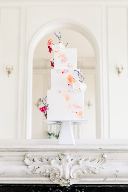 Spring wedding cake