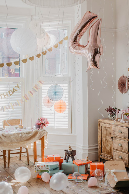 Girls birthday party decor