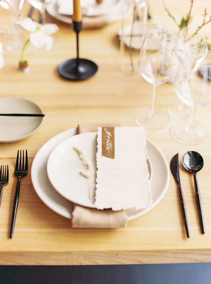 Modern place setting Inspiration