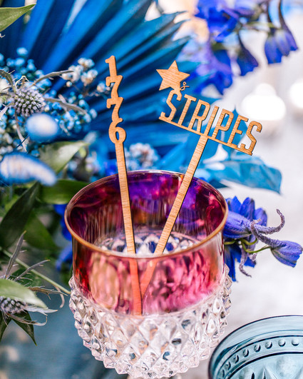 Red, white, and blue 4th of July party ideas with a boho, floral twist