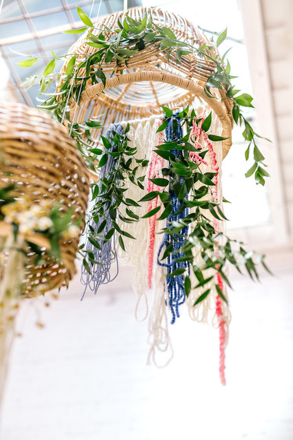 Red, white, and blue 4th of July party ideas with a boho, floral twist