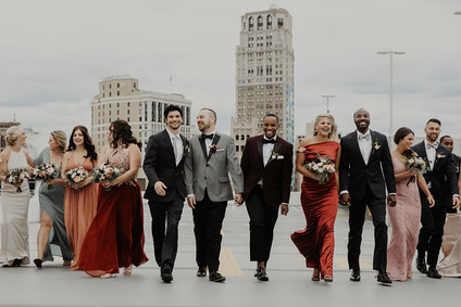 Wedding party fashion