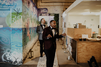 Industrial modern Detroit wedding