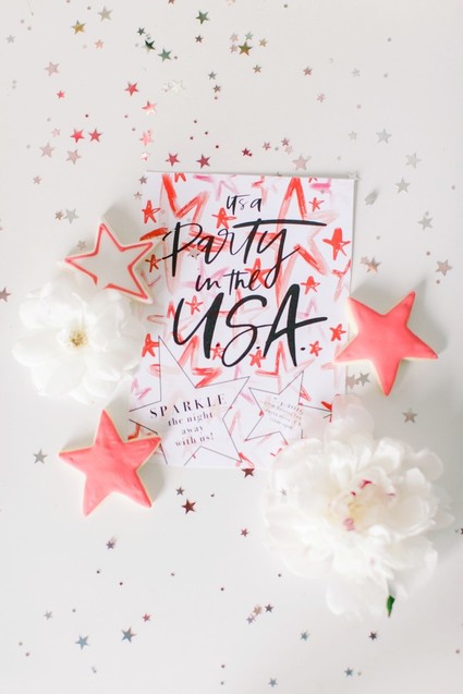 Red, white, and blue kids 4th of July party Inspiration