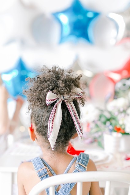 Red, white, and blue kids 4th of July party Inspiration