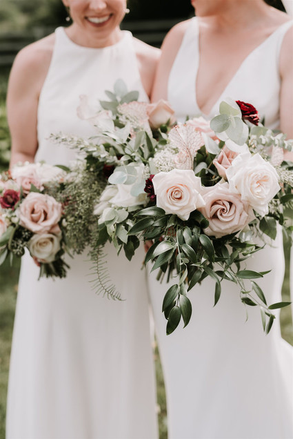 White bridesmaid dresses