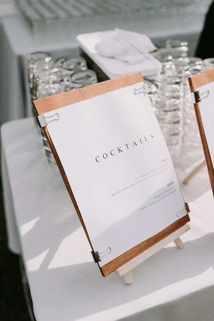 Green and white Maine barn wedding