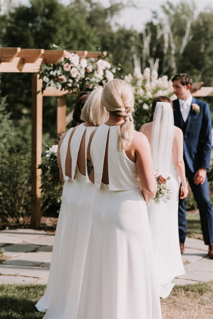 White bridesmaid dresses Inspiration