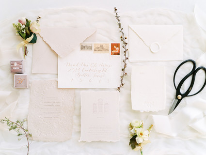 Romantic wedding invitations