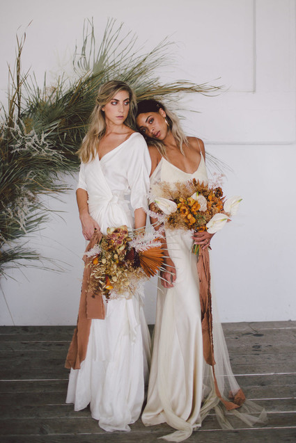Dried flower bridal bouquet Inspiration