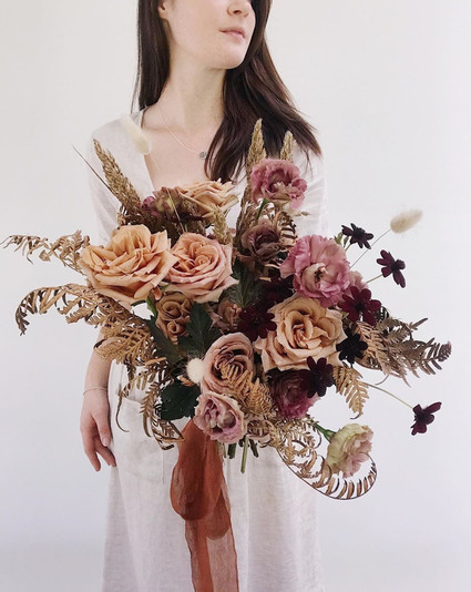 Dried flower bridal bouquet Inspiration