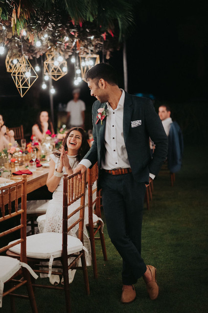 Tropical groom's fashion