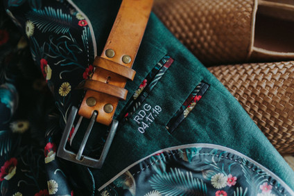 Tropical groom's suit