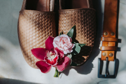 Tropical Bali wedding with floral reception