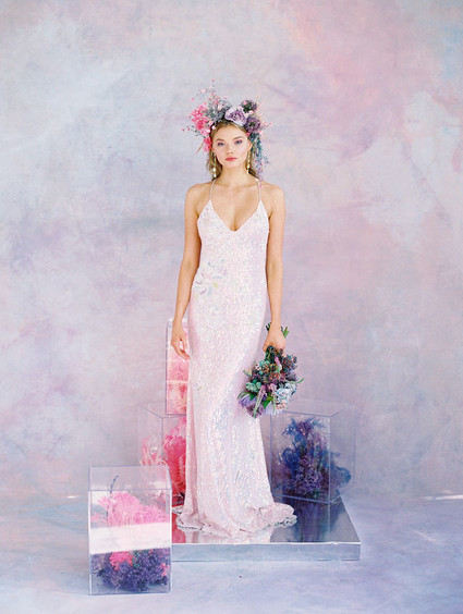 Modern pastel iridescent wedding ideas Inspiration