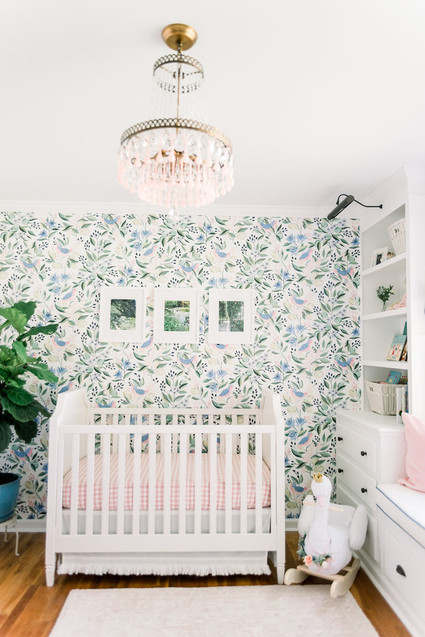 Floral nursery wallpaper Inspiration
