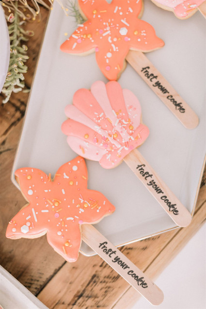 Sharks and mermaids joint birthday pool party