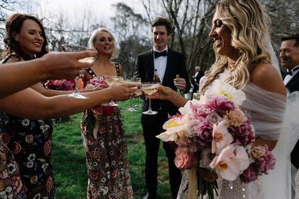 Colorful Australian wedding
