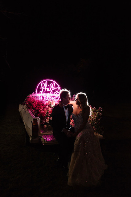 Neon wedding sign