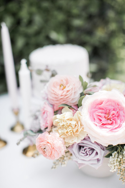 Pink floral French first birthday party