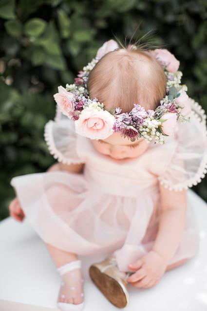 1st birthday floral crown