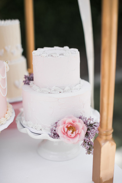 Pink floral French first birthday party