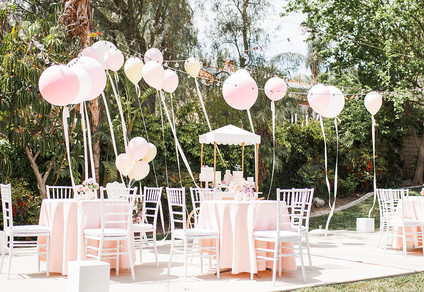 Pink floral French first birthday party