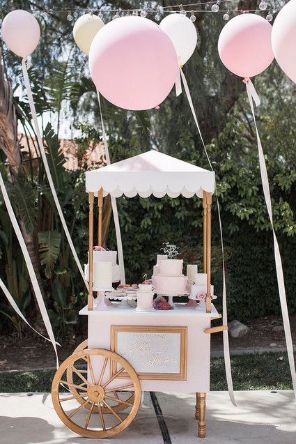 Pink floral French first birthday party