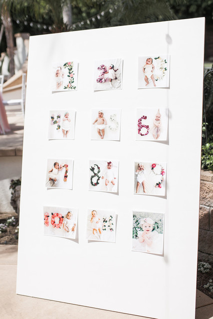 Pink floral French first birthday party