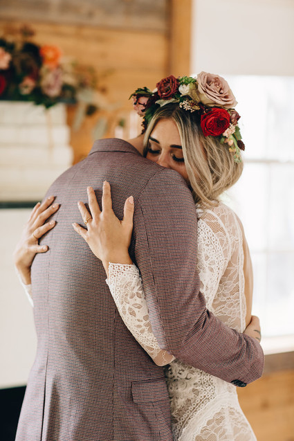 Jewel toned bohemian wedding