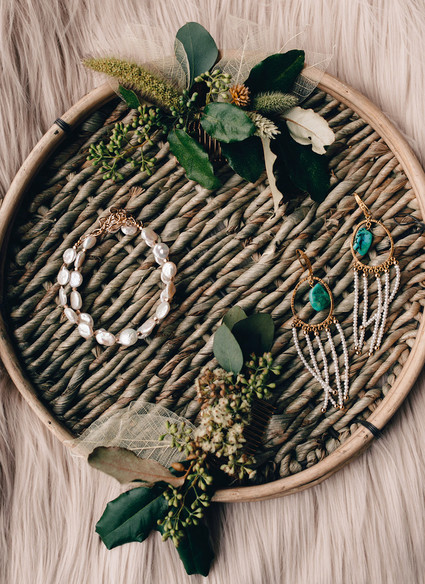 Jewel toned bohemian wedding