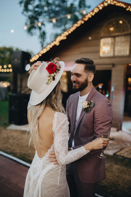 Floral bridal hat