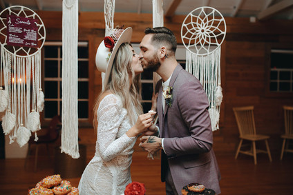 Jewel toned bohemian wedding