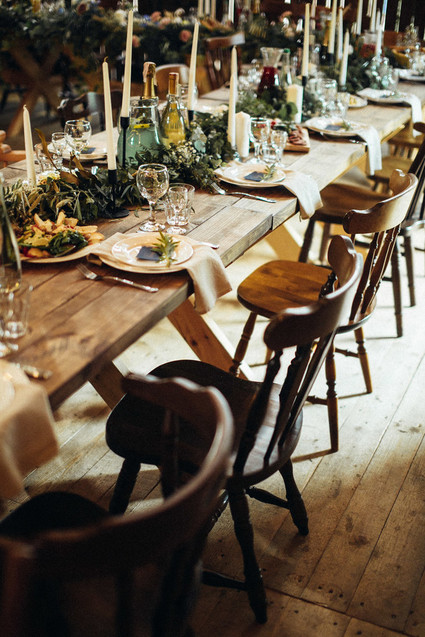 Rustic summer barn wedding