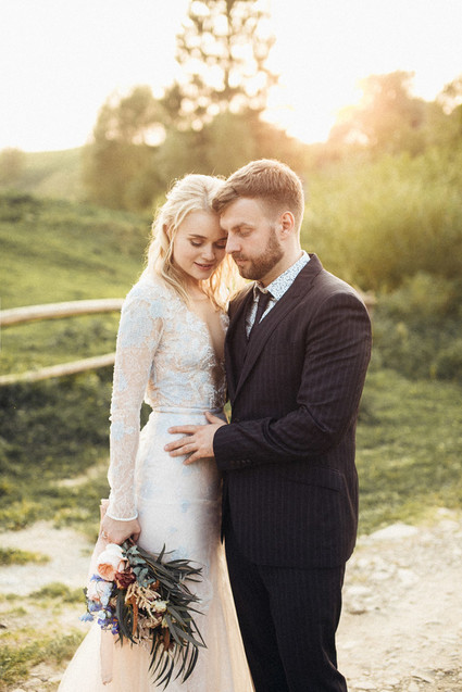 Custom wedding dress