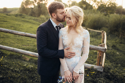 Custom wedding dress