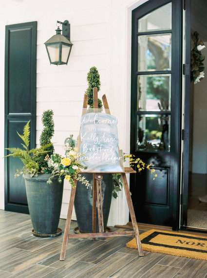 Blue + yellow celestial themed baby shower Inspiration