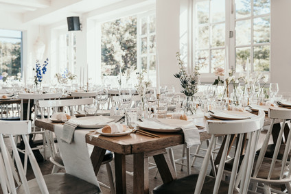 Vintage coastal wedding decor