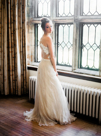 Bride getting ready