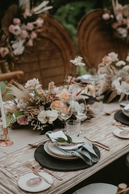 Wedding place setting