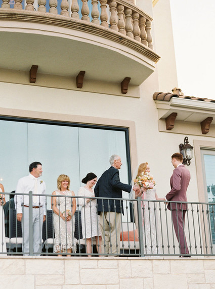 Intimate late summer backyard wedding in Austin