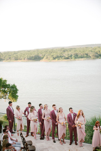 Pink bridesmaids