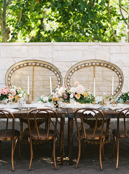 Bohemian head table Inspiration