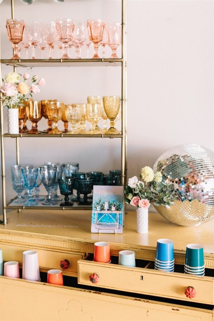 Colorful glassware
