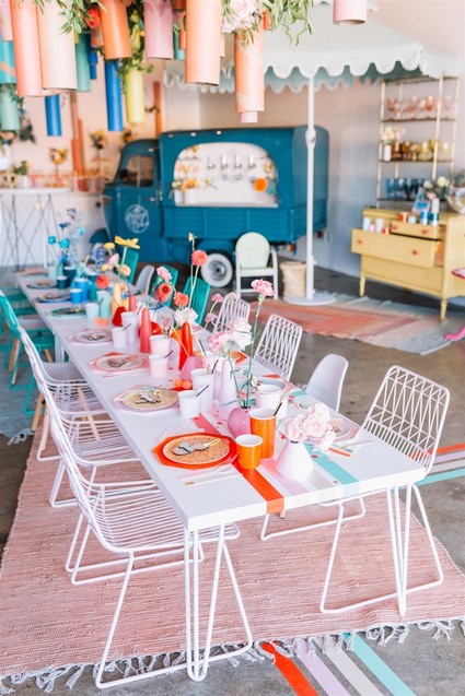 Colorful modern kids party Inspiration
