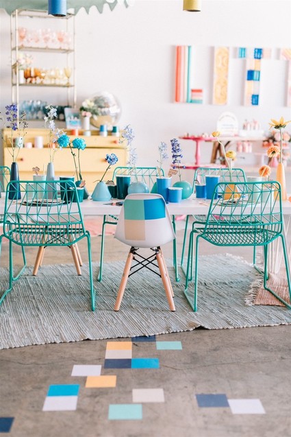 Colorful modern kids party Inspiration
