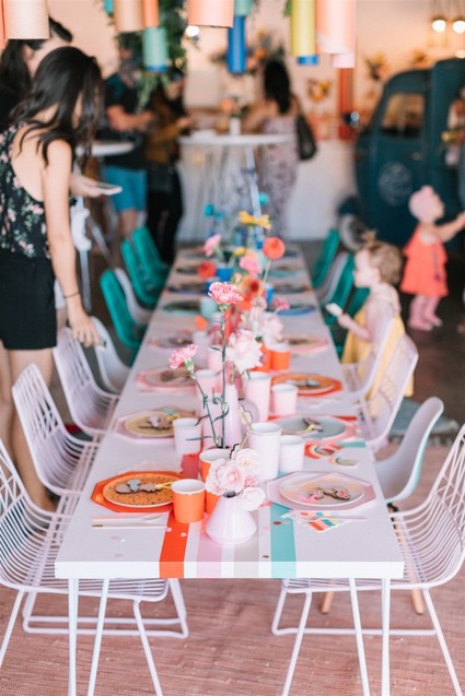 Colorful modern kids party Inspiration